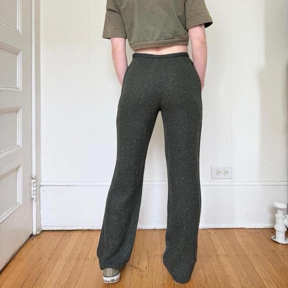 Les-copains Women's Green and Khaki Trousers